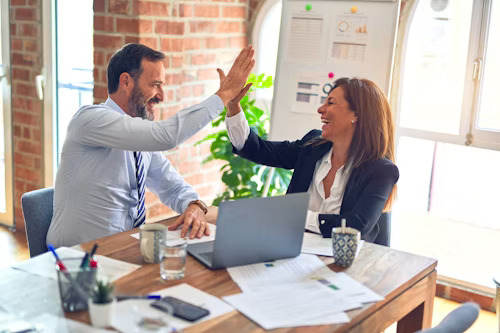 Handshake closing a line of credit agreement